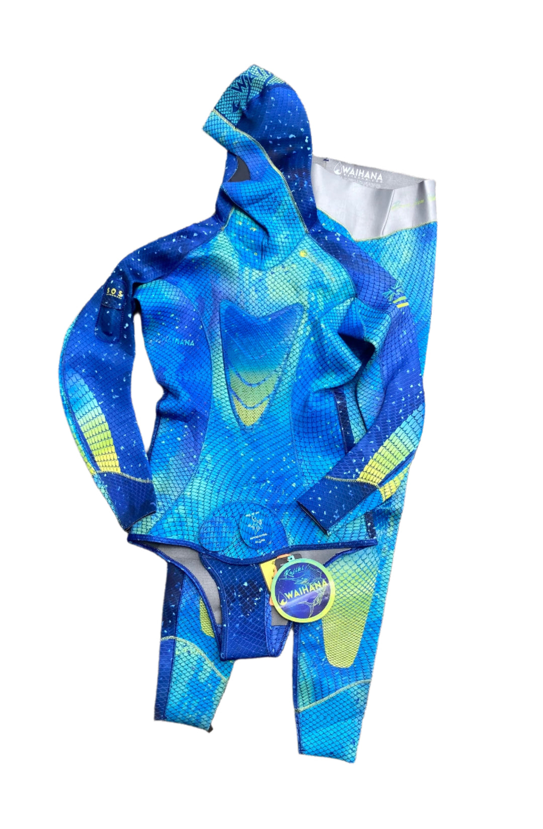 Traje de neopreno Kajiki azul de 3,5 mm para mujer