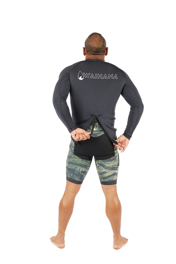 Top de surf Essentials con cremallera trasera para hombre