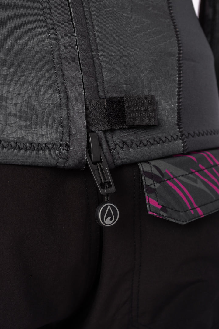 Top de surf Tropicam negro con cremallera trasera para hombre