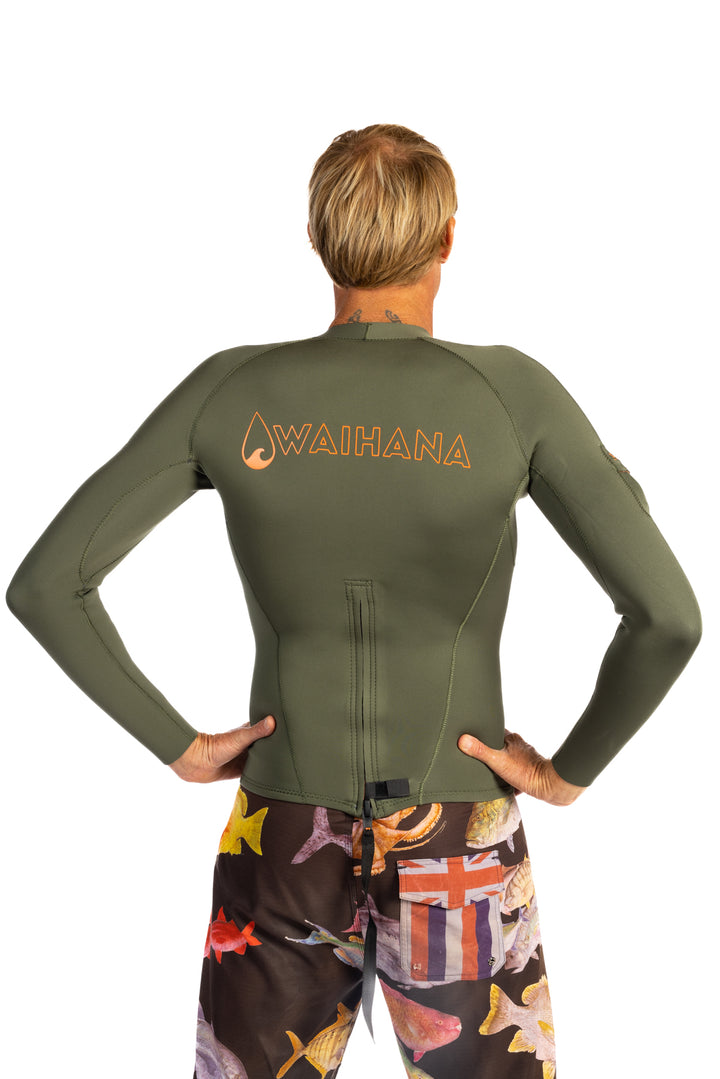 Top de surf con cremallera trasera para hombre