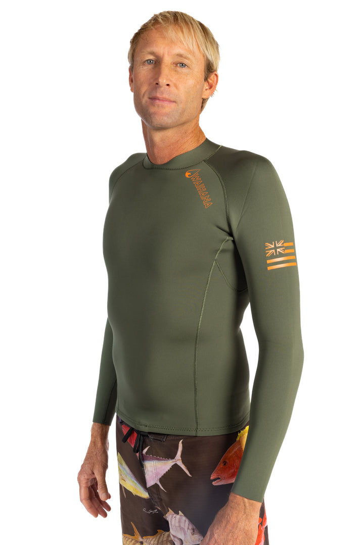 Top de surf con cremallera trasera para hombre