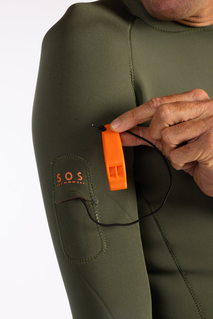 Top de surf con cremallera trasera para hombre