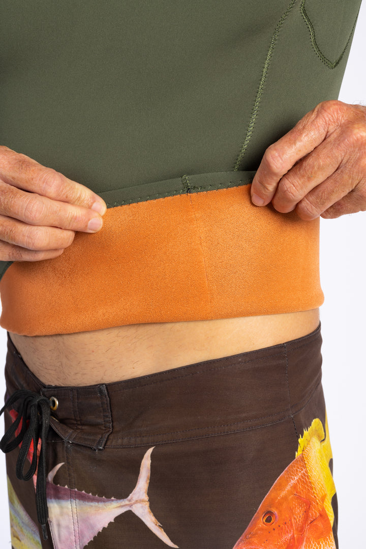 Top de surf con cremallera trasera para hombre