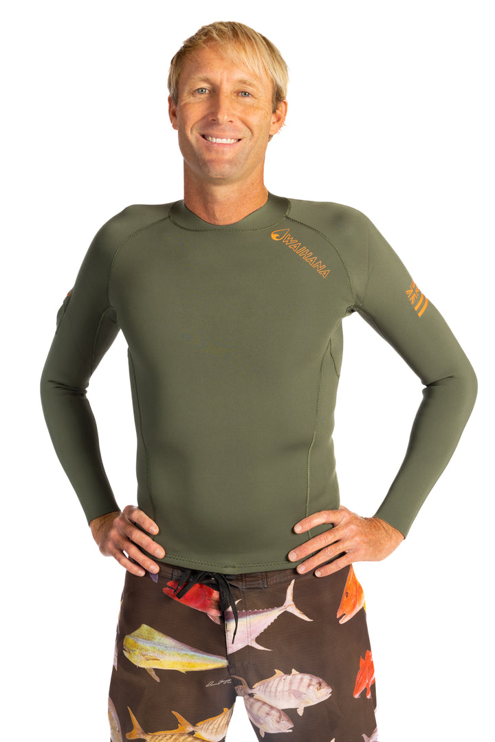 Top de surf con cremallera trasera para hombre