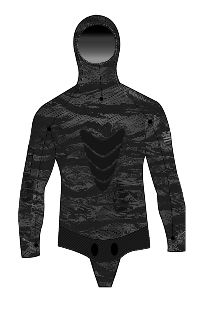 Traje de neopreno Tropicam negro de 7,5 mm para hombre