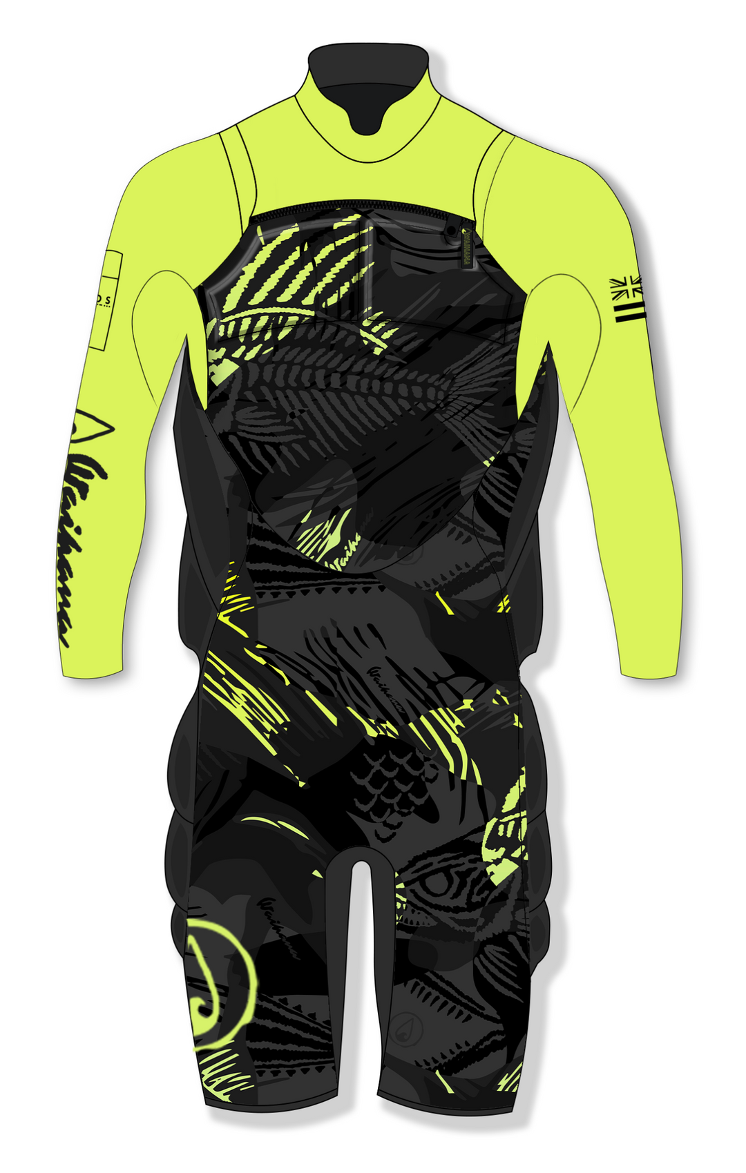 Traje de primavera de impacto con diseño de espina de pescado color lima para hombre
