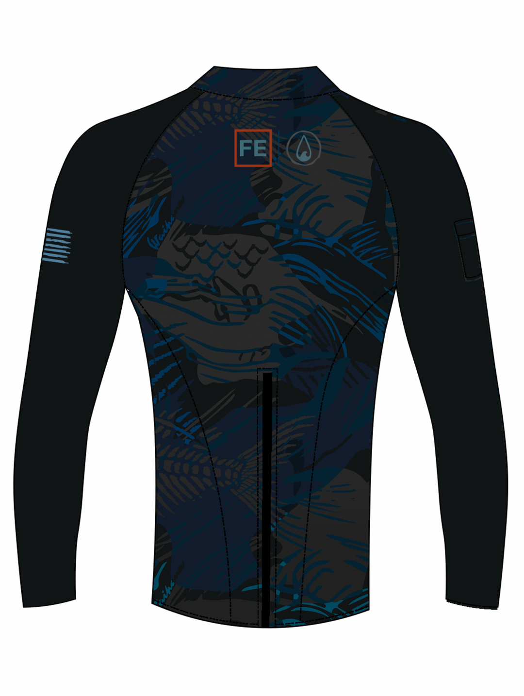 Top de surf con cremallera trasera Field Ethos para hombre