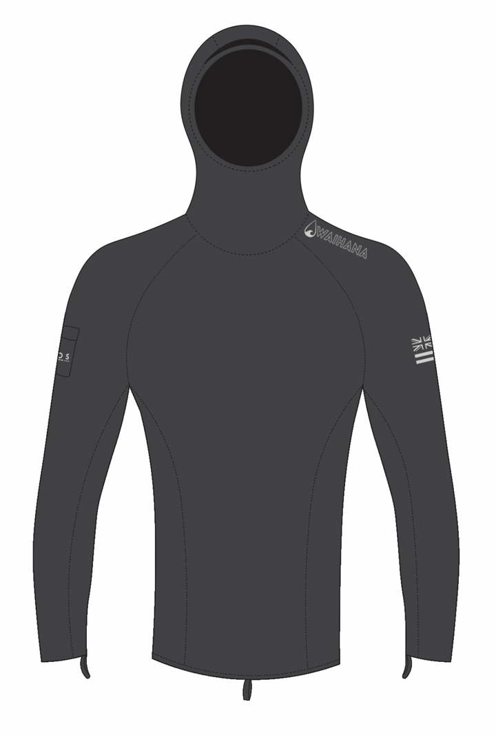 Rashguard de surf con capucha Carvico antracita