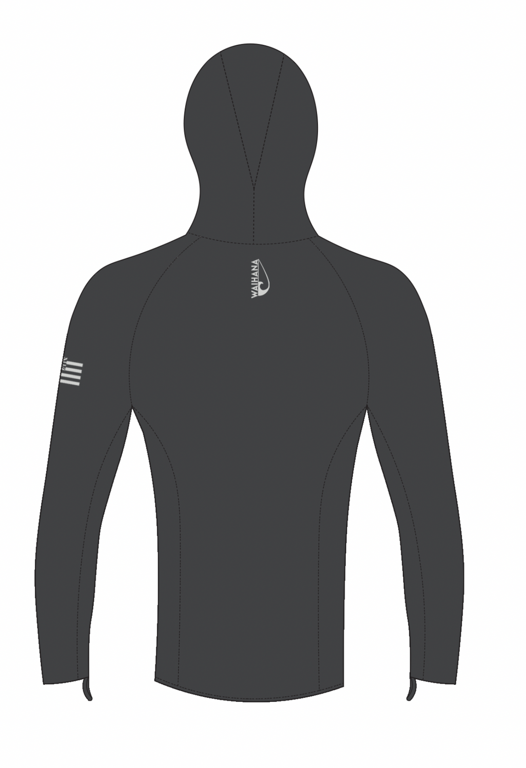 Rashguard de surf con capucha Carvico antracita