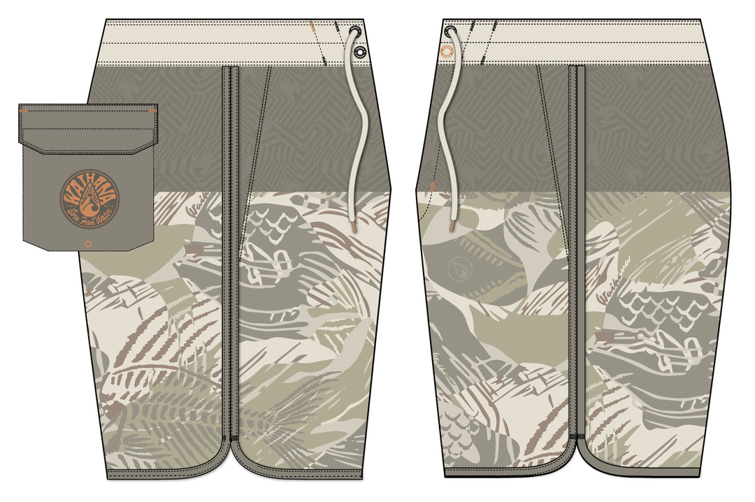 Pantalones cortos Sandy Brushstroke W1