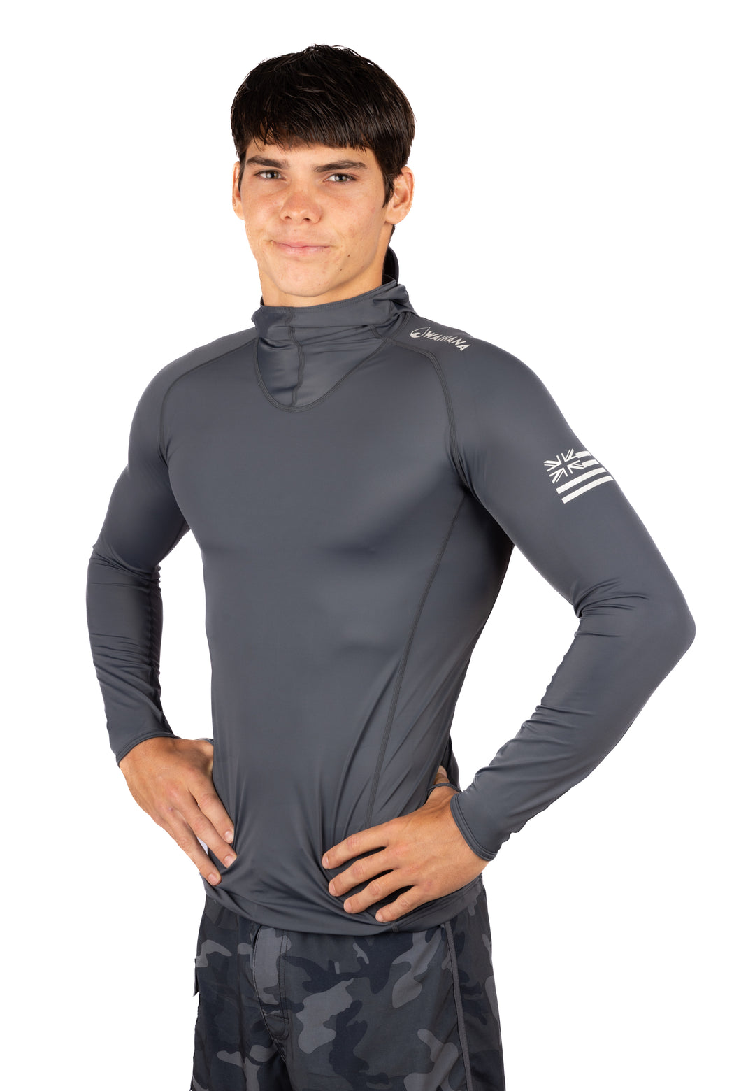 Rashguard de surf con capucha Carvico antracita
