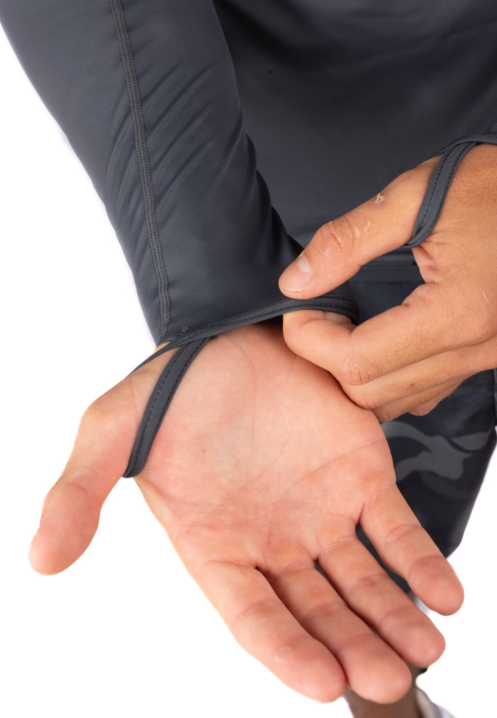 Rashguard de surf con capucha Carvico antracita