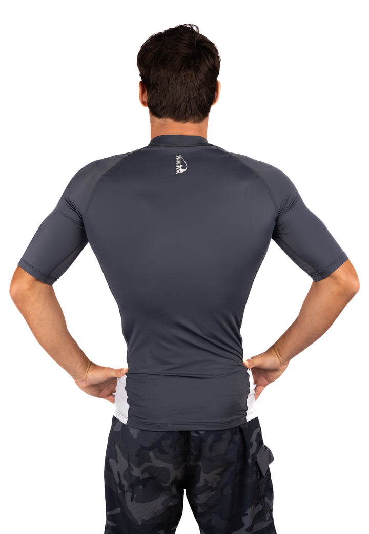 Rashguard de manga corta antracita