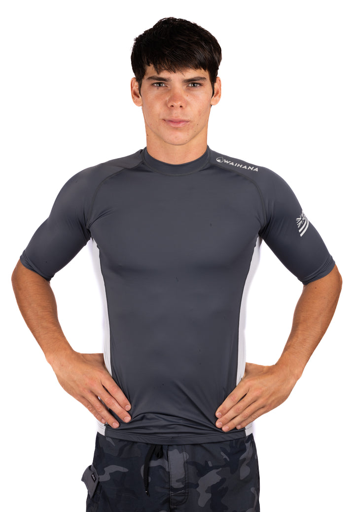 Rashguard de manga corta antracita