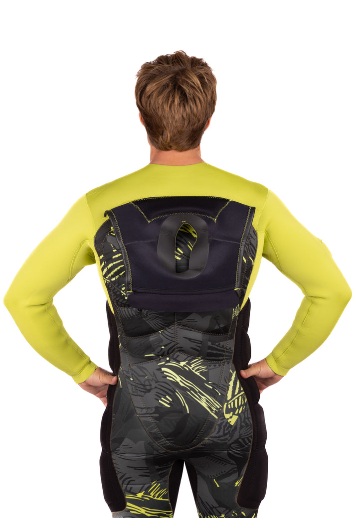 Vaporera de impacto de espina de pescado color lima 5/4 para hombre