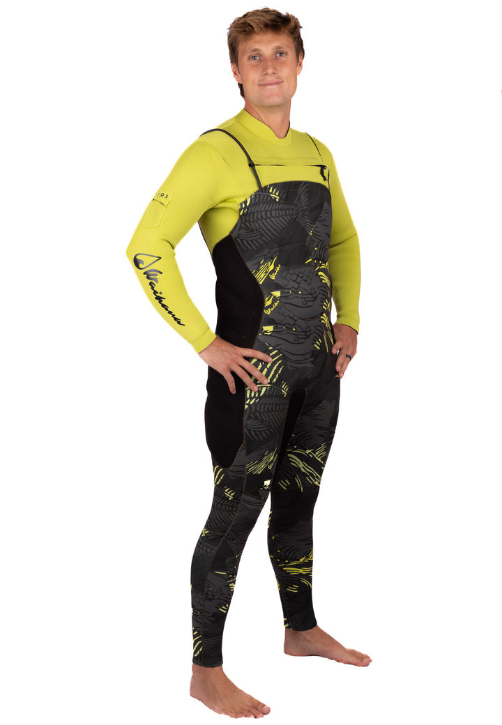 Vaporera de impacto de espina de pescado color lima 5/4 para hombre