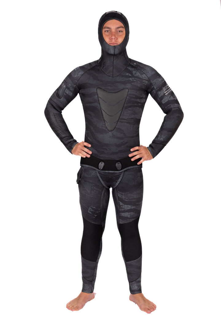 Traje de neopreno Tropicam negro de 7,5 mm para hombre